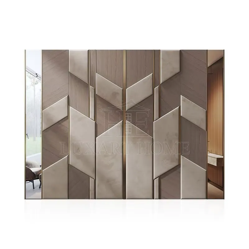 Pvc Panel Background - 맞춤형 빌라 침실 배경 인테리어 벽