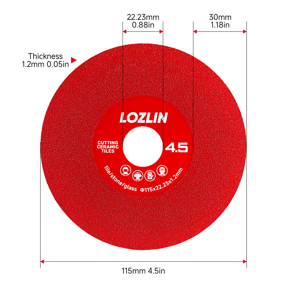LOZLIN 3/6개입 4.5인치 다이아몬드 연마 날  - Ceramic Tile Floor 리뷰 및 가격