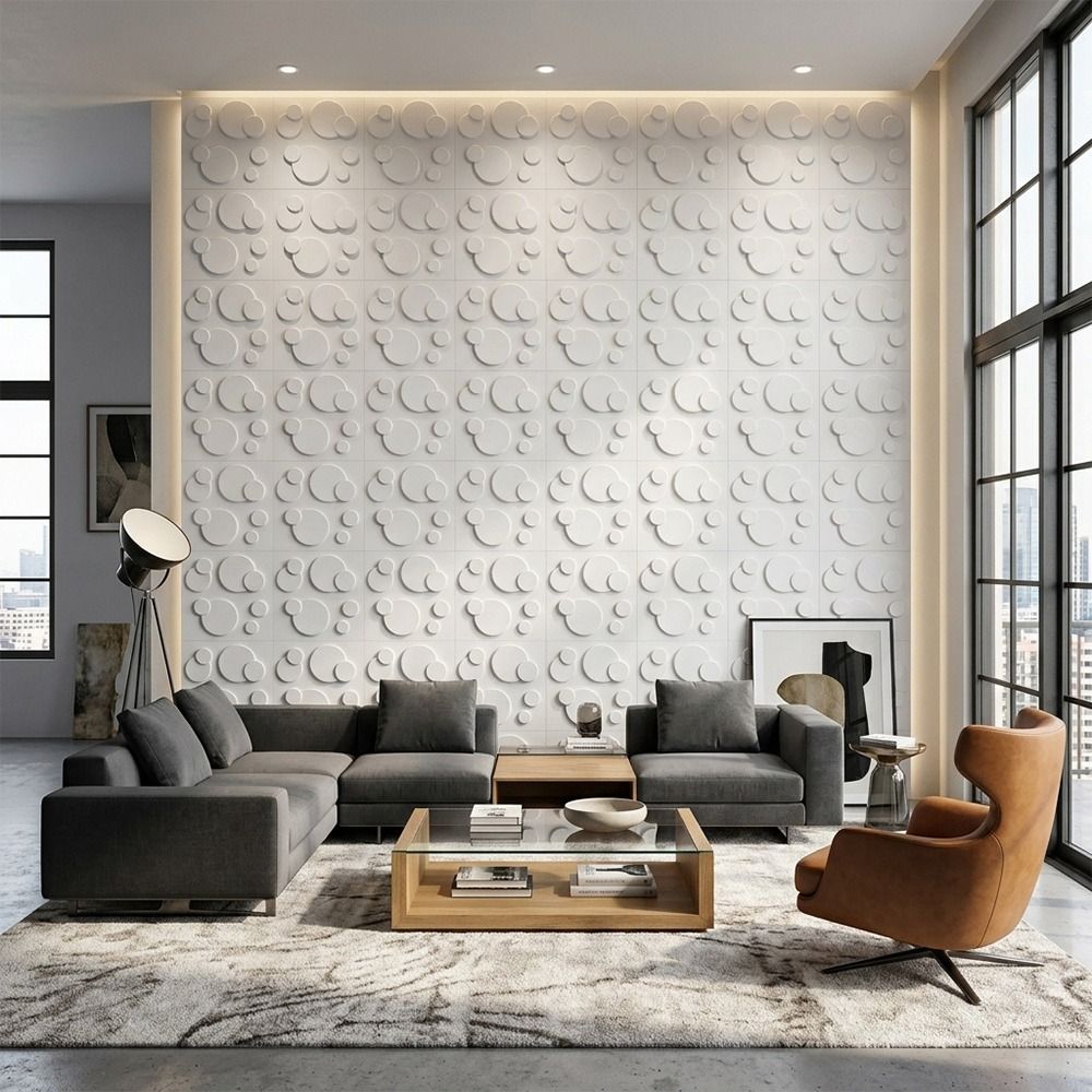 화이트 3D 벽면 패널 50*50cm 엠보싱 질감 사진 - Pvc Panel Background 리뷰 및 가격