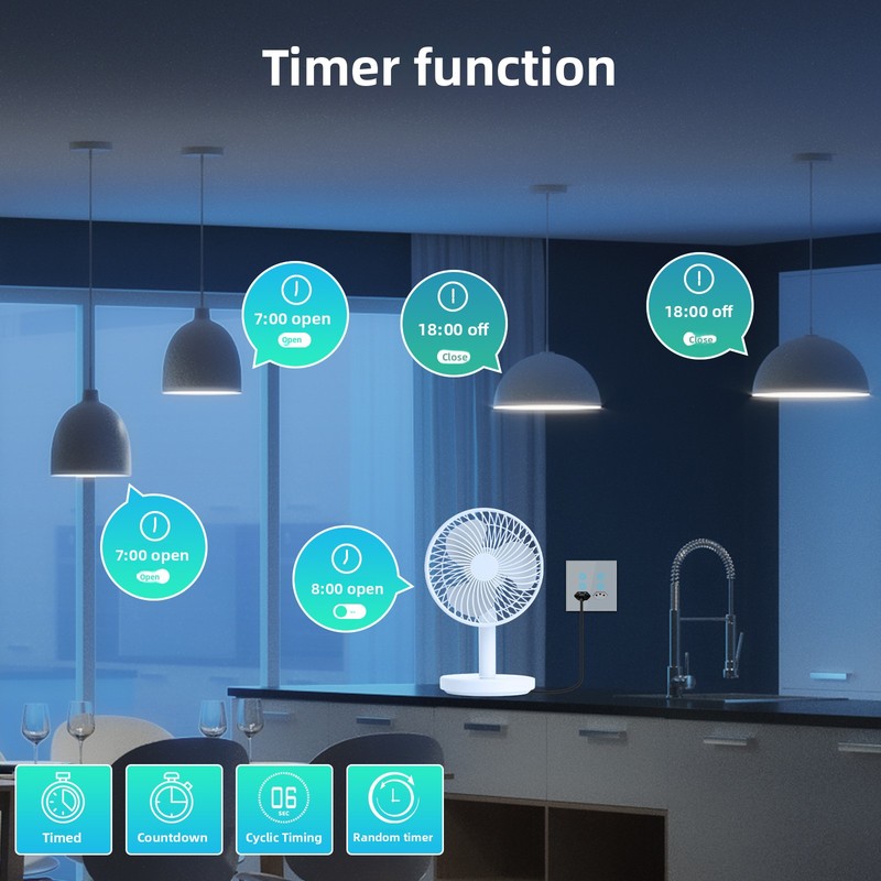 MOES Tuya Wi-Fi 스마트 플러그, 4개의 콘 - Timer Dual Outlet 리뷰 및 가격